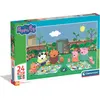 Image de Puzzle 24 MAXI Super Color PEPPA PIG | Clementoni 24834 | 3+