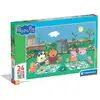 Image de Puzzle CLEMENTONI Maxi Peppa Pig 24 pièces 62 x 42 cm - grandes pièces pour enfants à partir de 3 ans Multicolore - Neuf