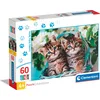 Image de Clementoni Legpuzzel Super Color Lovely Kitty Twins, 60st.