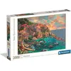 Image de Clementoni Puzzle en bois, Manarola (peinture) - 2000 pièces.