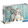 Image de Puzzle CLE 500 Compact Chat & Lapin 35539