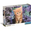 Image de Puzzle CLE 500 Compact Gattino rouge 35585