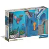 Image de Puzzle Clementoni Compact 500 Pièces Rue Bleue de Chefchaouen Bleu - Neuf