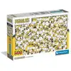 Image de Puzzle Clementoni Impossible Snoopy 500 pièces compact Peanuts Noir et jaune - Neuf