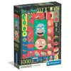 Image de Puzzle 1000 pièces CLEMENTONI Rick & Morty 3 avec poster, 70 x 50 cm, boîte compacte, découpes précises - Neuf