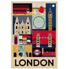 Image de Puzzle Clementoni Compact Style in the City London 1000 pièces 70 x 50 cm avec poster Multicolore - Neuf