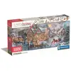 Image de Puzzle panoramique Clementoni Classic Christmas Collection 1000 pièces « Getting Ready for Christmas » avec affiche 98 x 33 cm - Neuf