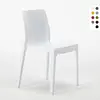 Image de Ice Grand Soleil Chaises de cuisine et de bar empilables en polypropylène - Blanc