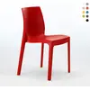 Image de Chaises Chaise de cuisine Chaise de salle à manger Grand Soleil Rome - Rouge