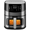 Image de Melchioni Arianna 6,5l Unique Autonome 2000 W Friteuse D’air Chaud Noir, Acier Inoxydable