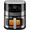 Image de Melchioni ARIANNA 6,5L Unique Autonome 2000 W Friteuse d'air chaud Noir, Acier inoxydable - Neuf