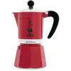 Image de Bialetti Rainbow Cafetière à moka Noir, Rouge, Acier inoxydable - Neuf