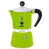 Image de Bialetti 4972 Machine À Expresso Pour 3 Tasses, Aluminium, Vert, 30 X 20 X 15 Cm