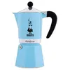 Image de Bialetti - Rainbow Cafetière Expresso Italienne, 6 Tasses, Aluminium, Bleu