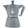 Image de Cafetière italienne Bialetti Moka Octogonale 3 tasses 9075 gris aluminium acier compatible induction - Neuf