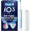Image de Brosse à dents électrique Oral-B iO Series 3 Ice Blue avec étui de voyage, ensemble bleu