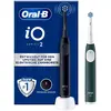 Image de Oral-B iO Series 2 Noir nuit/Vert forêt avec 2 brossettes