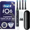 Image de Brosse à dents électrique Oral-B iO 6, avec 4 têtes de rechange, noire, couleur : noir