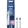 Image de Oral-B | Replaceable toothbrush heads | EB60X-2 Sensitive Clean Pro | Heads | For adults | Number of brush heads included 2 | White