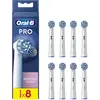 Image de Oral-B | Replaceable toothbrush heads | EB60X-8 Sensitive Clean Pro | Heads | For adults | Number of brush heads included 8 | White