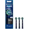 Image de Têtes de brosse à dents Cross Action, noires, lot de 3