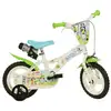 Image de Vélo enfant 12 pouces DINO BIKES SPA Bluey AUA612L BL cadre acier, freins sur jante avant, pneus EVA increvables, selle et guidon réglables, stabilisateurs Noir/Vert/Bleu - Neuf
