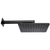 Image de Bossini - Pomme De Tête Cosmo 280mm Avec Bras De Fixation Mural Noir Mat Black & White H69598h073