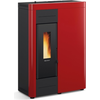 Image de Poêle à pellets à circulation d'eau Extraflame | Virna Idro rouge | 14,5 kW