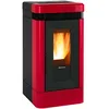 Image de Extraflame - Poêle À Granules Céramique Canalisable Lucia Plus 13 Kw Bordeaux