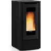 Image de Poêle à granulés de bois 10kw noir - Nordica Extraflame - TEOREMANOIR - teorema