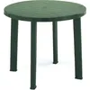 Image de Table de jardin Tondo 90cm rond vert plastique table de terrasse table de balcon meubles de jardin