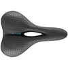 Image de Selle de vélo San Marco Trekking Gel Open Large 30-60° noire avec remplissage de gel