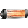 Image de Vortice THERMOLOGIKA SOLEIL SYSTEM, Spot chauffant électrique infrarouge, Classe I, IP65, Intérieur et extérieur, Plafond, Mur, Noir, Argent