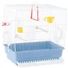 Image de Cage à oiseaux Ferplast pour canaris, avec jouet, mangeoire, perchoirs, blanche, 39 x 25 x H 41 cm