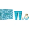 Image de Versace Dylan Turquoise Pour Femme Set Eau de Toilette, 100 ml + Gel Corporel, 100 ml + Gel Douche, 100 ml + Eau de Toilette Miniature, 5 ml
