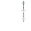 Image de Bolfm - Fixation Sanitaire - Vis 120 Mm - Écrou Et Goujon Acier - Sachet De 2 - Bol-fixations