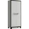 Image de Armoire haute en résine - Gris et noir - 182x80x44cm