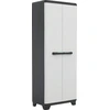 Image de KETER Linear Armoire de rangement haute, noir/gris clair KETER 9724