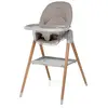 Image de Chaise haute et chaise pour bébé Foppapedretti Bonito 2 en 1, de 6 mois à 6 ans (max. 15 kg), siège ergonomique à 3 positions d'inclinaison, double plateau, rembourrage amovible, couleur sable