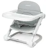 Image de Foppapedretti Siège élévateur Lift, enfants de 6 mois à 3 ans (jusqu'à 15 kg), plateau amovible, fermé et transportable, sac inclus, rembourrage amovible et lavable, 3 hauteurs, gris en occasion ou reconditionné