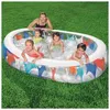 Image de Tuttacasa - Bestway 54066b Piscine Gonflable Hors Sol Ovale Multicolore 234x152x51 Cm En Vinyle Pour Enfant