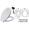 Image de Saniplast - Abattant Wc En Charnières Inox Thermodurcissables 'tango' Blanc H057