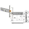 Image de Serrure à encastrer pour barres de verrouillage et pêne demi-tour, 44 mm, H 44150 - 60 mm, à simple tour (44150600)