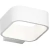 Image de Applique LED Klaus 5,5W 3000K IP54 en aluminium blanc - Design minimaliste moderne pour l'extérieur et l'intérieur - Groupe Rossini