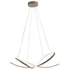 Image de Savoy Suspension Led 45W 3000K En Aluminium Or Satiné Avec Diffuseur Silicone - Plafonnier Design Professionnel