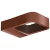 Image de Applique LED PITT 7W pour extérieur, double émission 100-100°, structure en aluminium IP65, Corten 3000K - Rossini Illuminazione