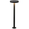 Image de NAP Borne Solare LED 2,2W IP54 3000K Anthracite - Borne de sol solaire rechargeable avec capteur crépusculaire et variateur tactile - Groupe Rossini
