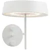 Image de Applique Portative Inemuri Blanc Led 2,2w 2700k Ip54, Rechargeable Par Usb, Crochet Magnétique, Variateur Tactile - Rossini Illuminazione