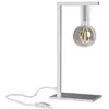 Image de Lampe De Table Twin E27 Pour Intérieur - Structure En Métal Blanc Mat 75W Ip20 - Classe Ii - Design Décoratif - Groupe Rossini