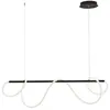 Image de String Suspension Horizontale Led 50W 3000K Couleur Noir Mat - Design Moderne À 360 Degrés Pour Intérieur - Lampe En Métal Et Silicone - Rossini